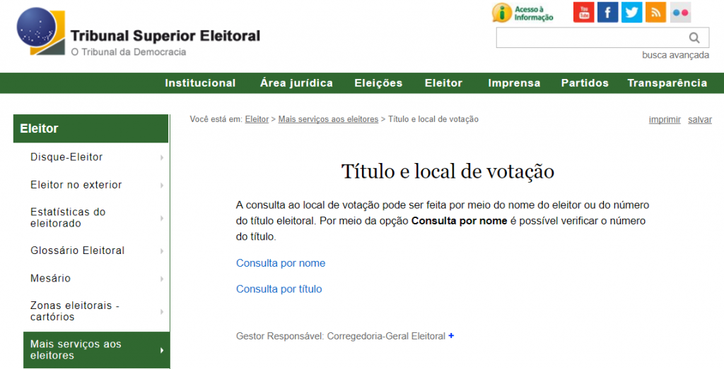 Como Consultar o Local de Votação