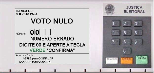Como votar branco